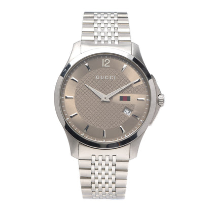 Gucci Stainless Steel 40mm G-Timeless Quartz Watch Brown 1 of 6