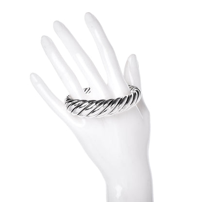 David Yurman Sterling Silver 17mm Pure Form Cable Bracelet 2 of 5