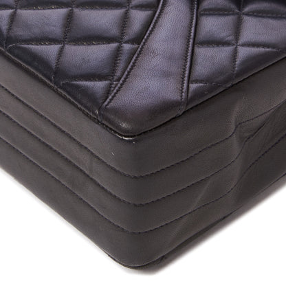 Chanel Lambskin Quilted Medium Single Flap Black 6 of 9