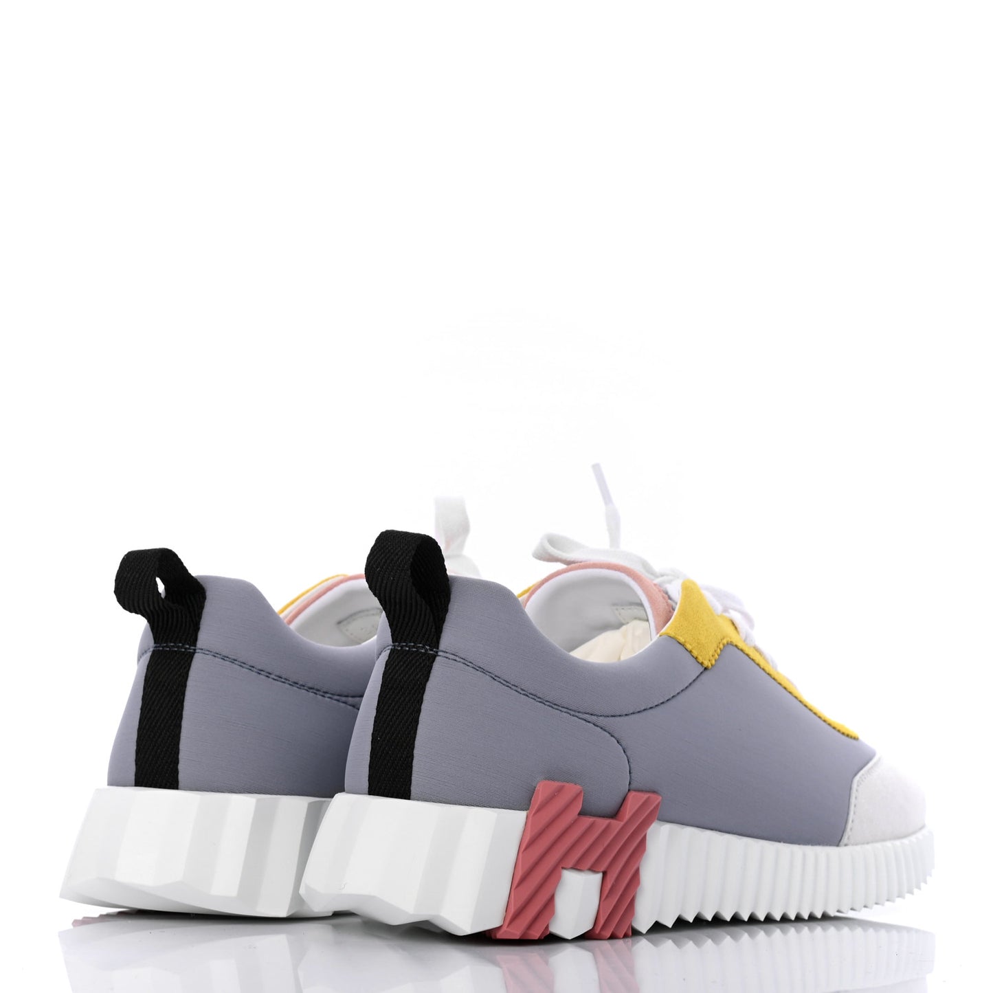 Technical Canvas Suede Goatskin Bouncing Sneakers 38