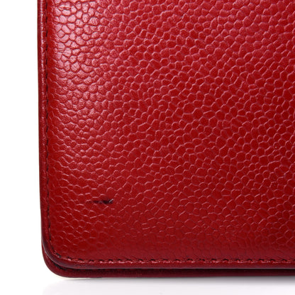 Chanel Caviar Timeless CC Yen Wallet Red 24 of 27