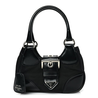 Prada Nappa Soft Padded Re-Edition 2002 Moon Bag Black 1 of 8