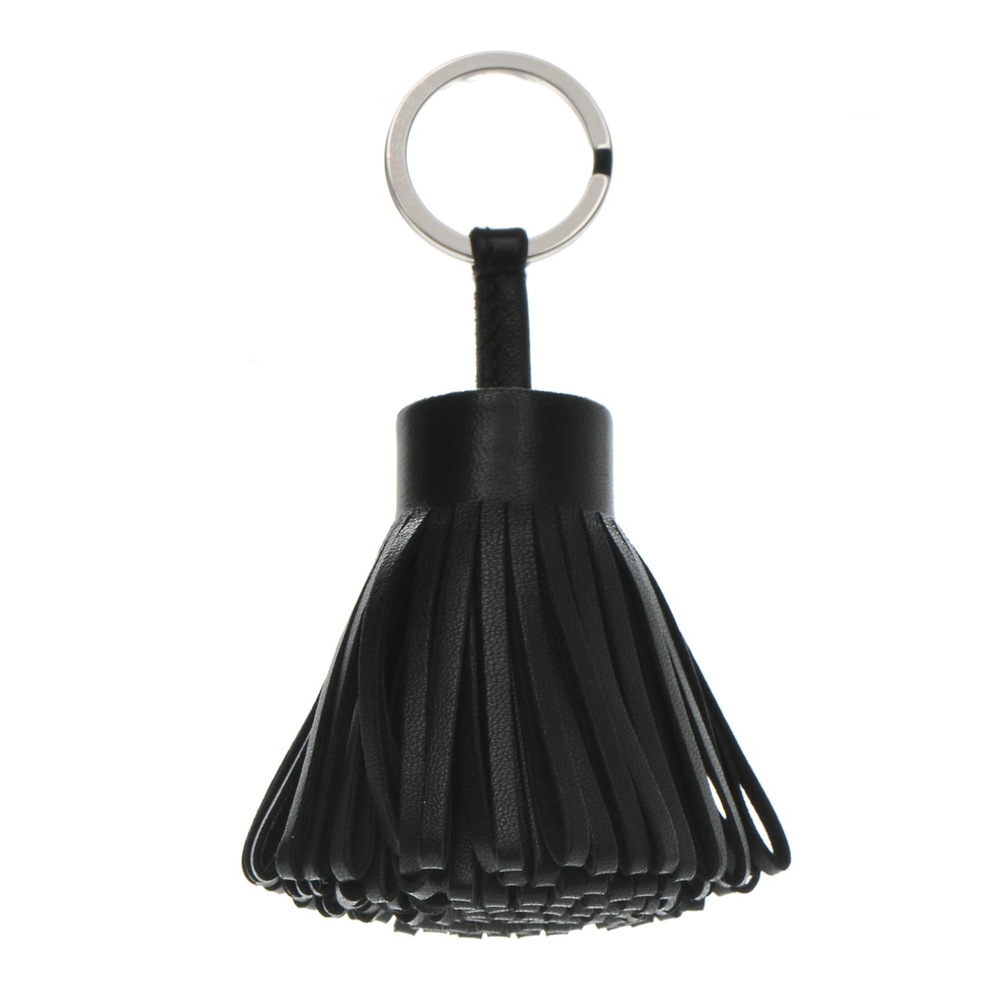 Lambskin Carmen Tassel Key Holder Black