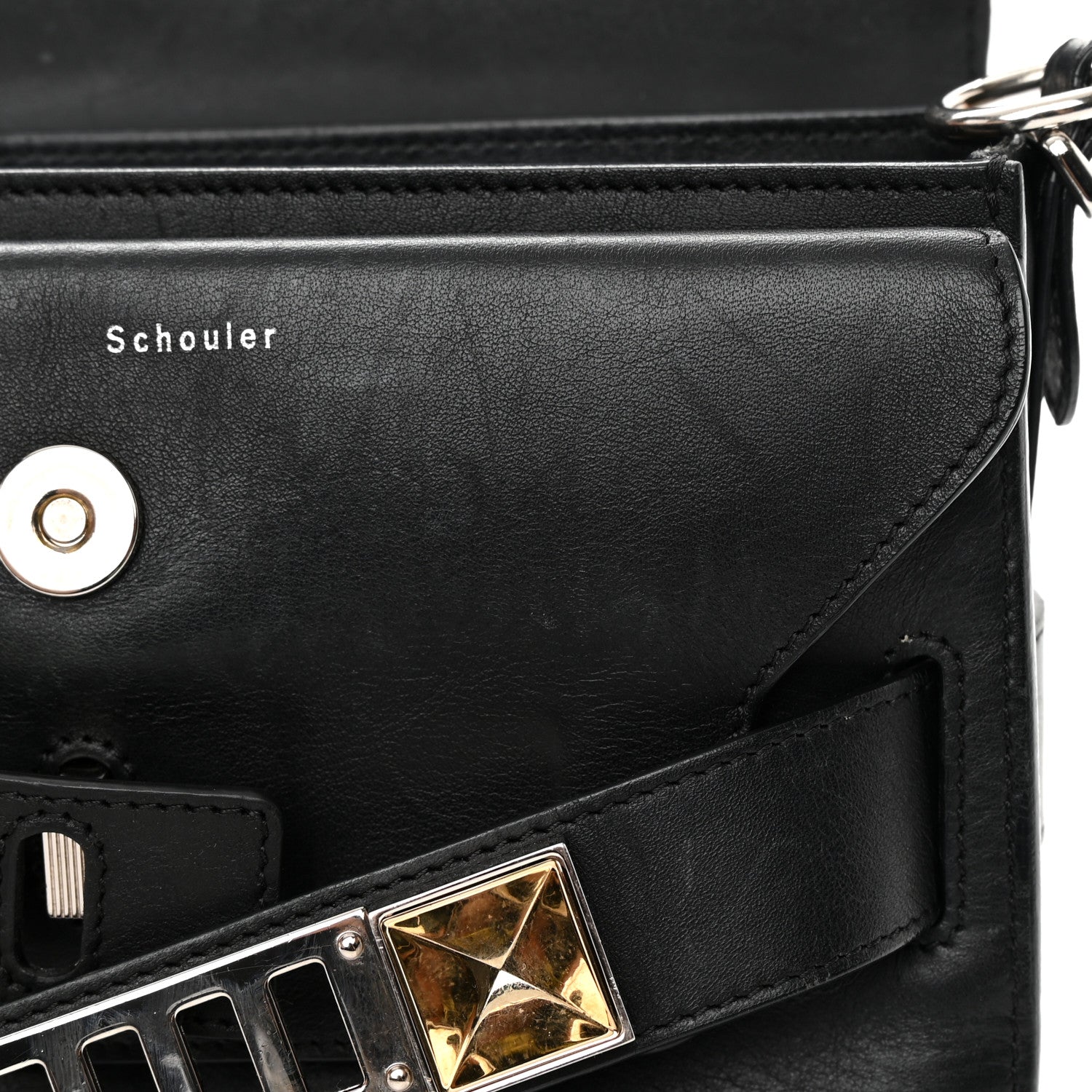 Proenza Schouler Lambskin Quilted Mini PS11 Classic Shoulder Bag Black 14 of 21