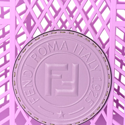 Fendi Recycled Plastic Vitello Liberty Matte Medium  Basket Violetta 6 of 8