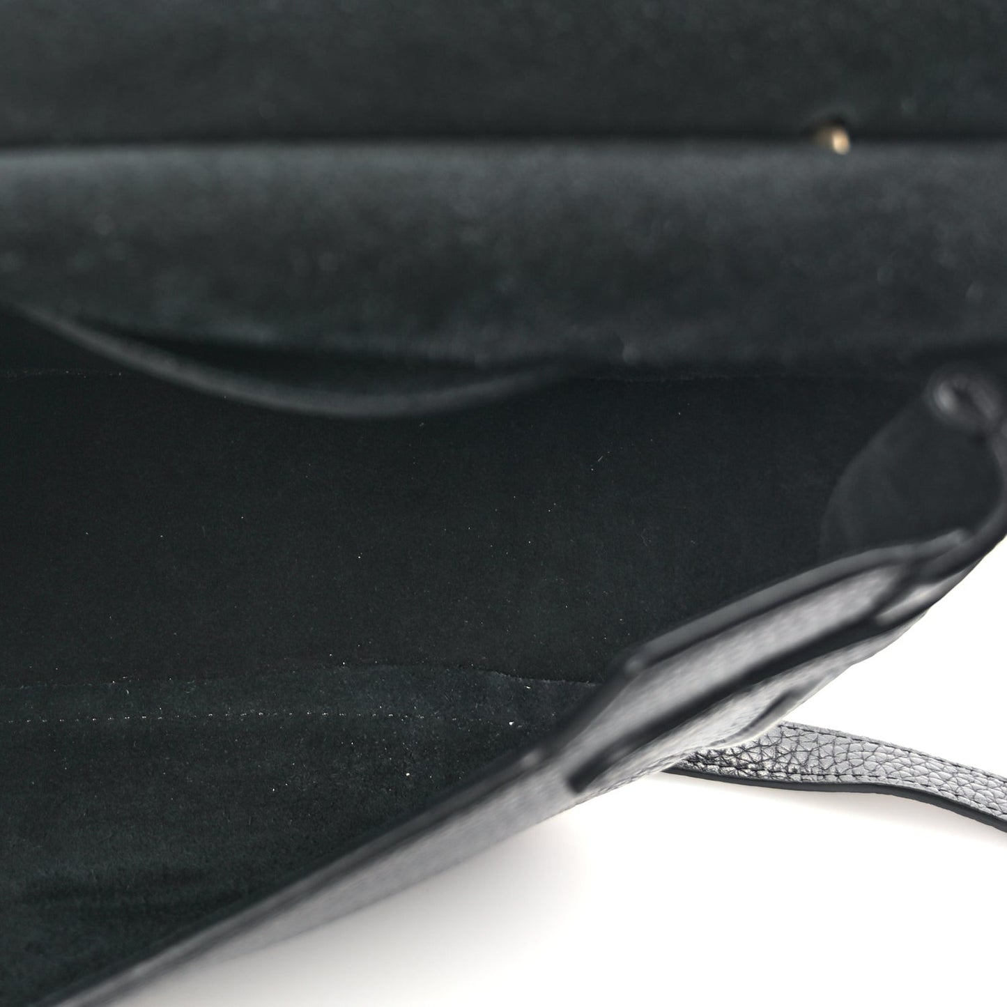 Small Classic Grain Calfskin Amberley Satchel Black
