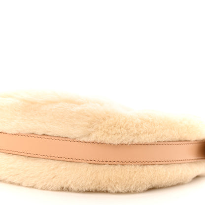 Prada Shearling Arque Shoulder Bag Ecru Noisette 11 of 12