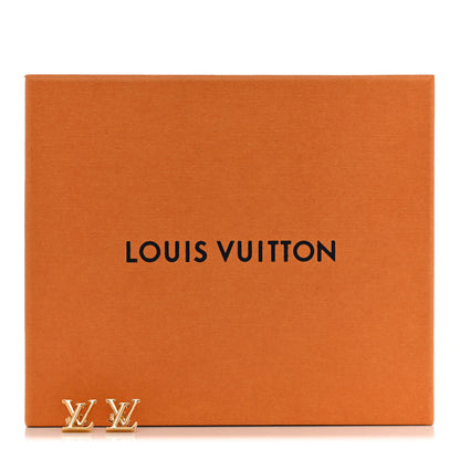 Louis Vuitton Metal LV Iconic Earrings Gold 6 of 6