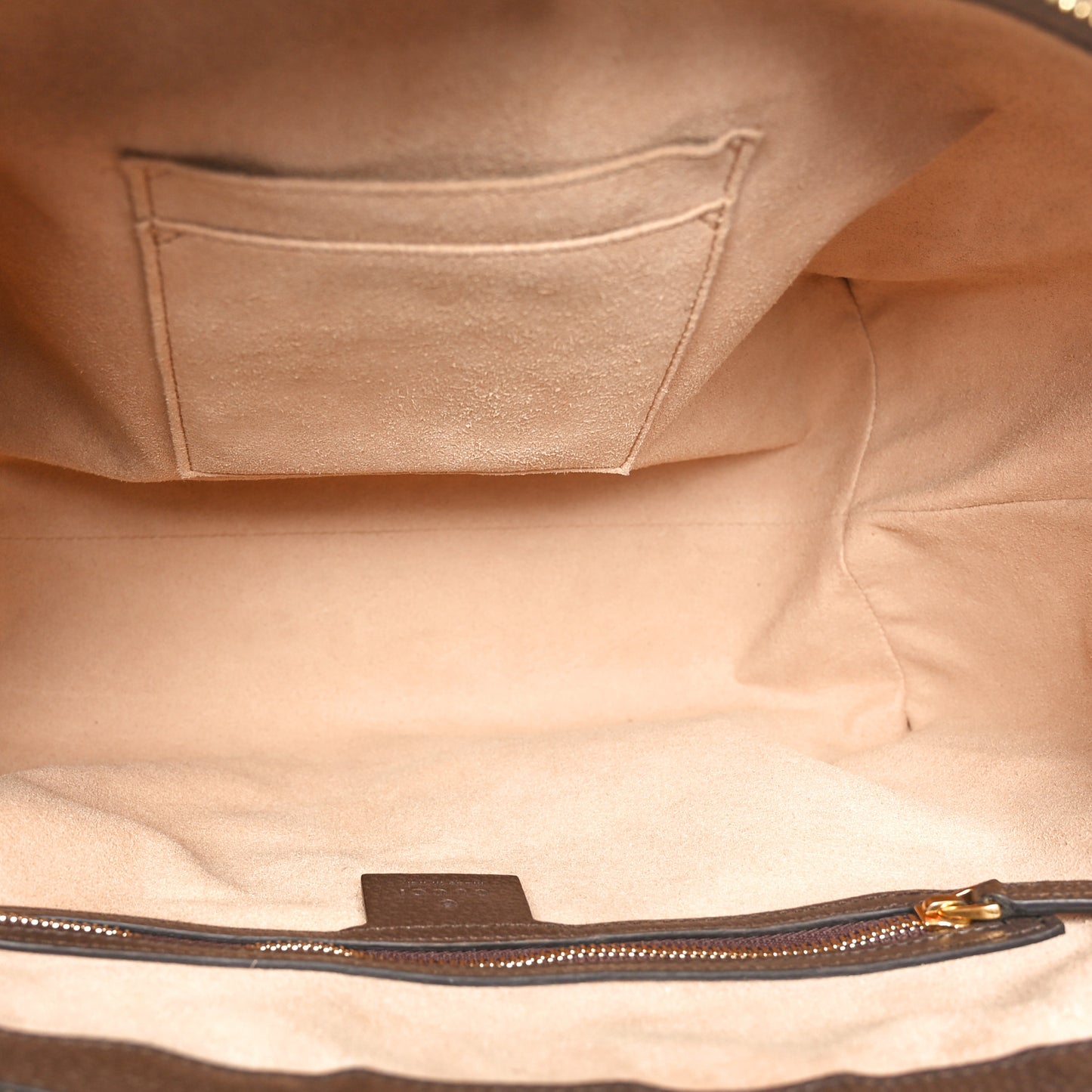 GG Supreme Monogram Web Medium Ophidia Tote Bag Brown