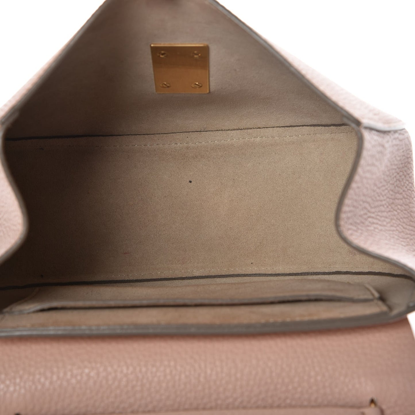 Grained Lambskin Drew Shoulder Bag Cement Pink