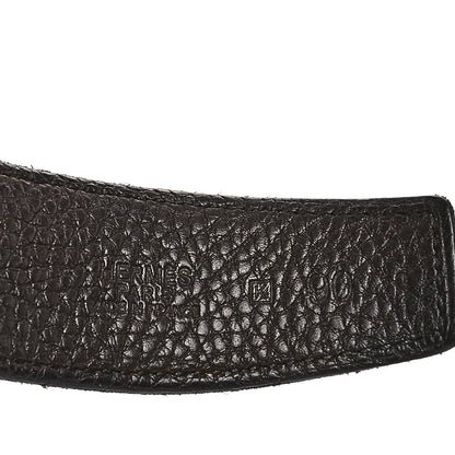 Hermes Box Togo 32mm H Belt 90 36 Black Chocolate 5 of 5