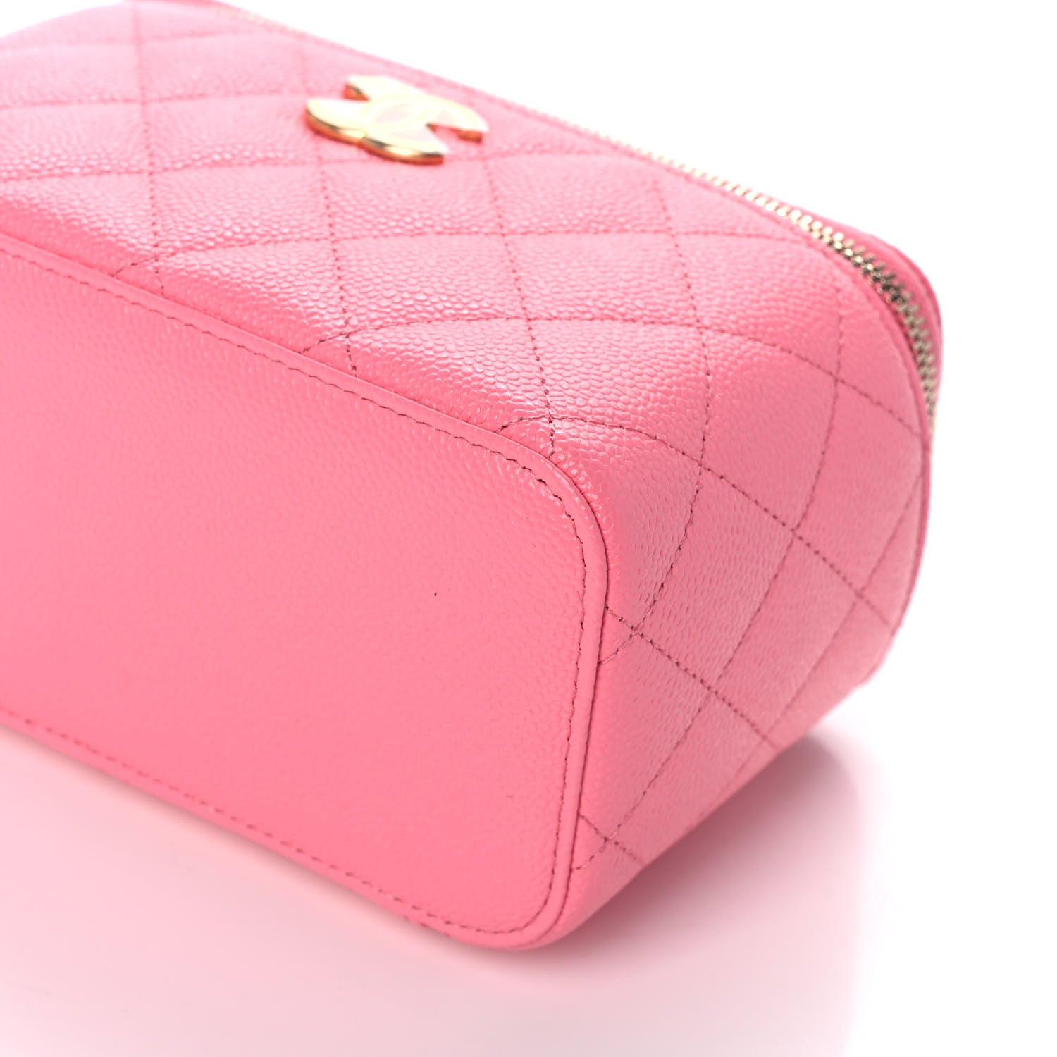 Chanel Shiny Caviar Quilted Pick Me Up Vanity Case Pink 12 of 14