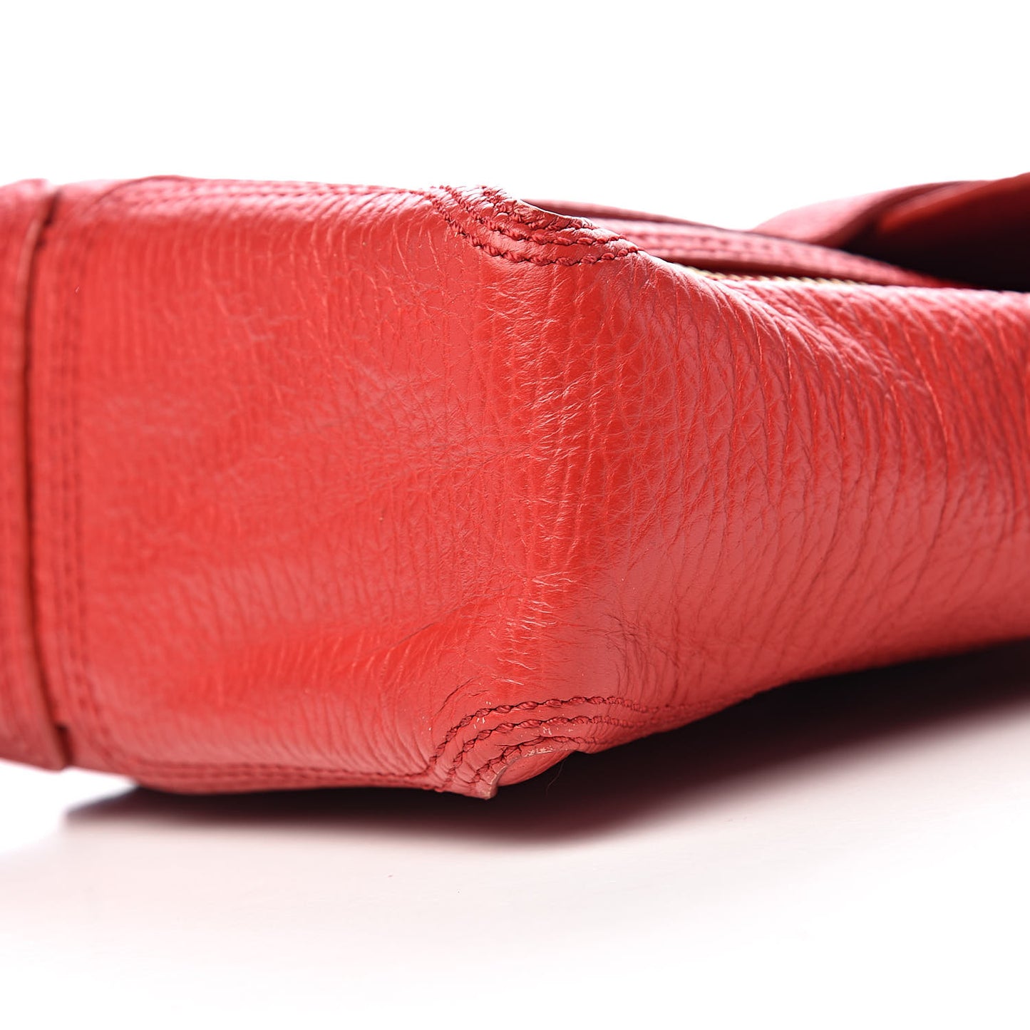 3.1 Textured Calfskin Mini Pashli Satchel Red
