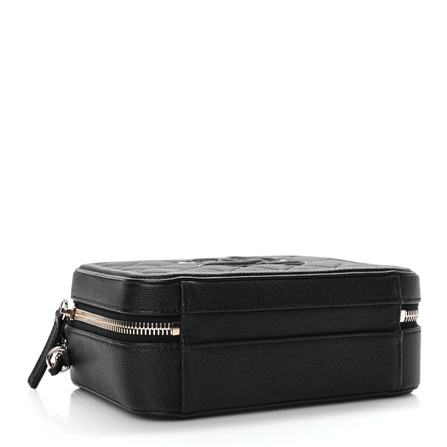 Chanel Caviar Quilted Small CC Filigree Vanity Case Black 3 of 10