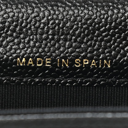 Chanel Caviar Quilted Chain CC Flap Card Holder Black 7 of 9