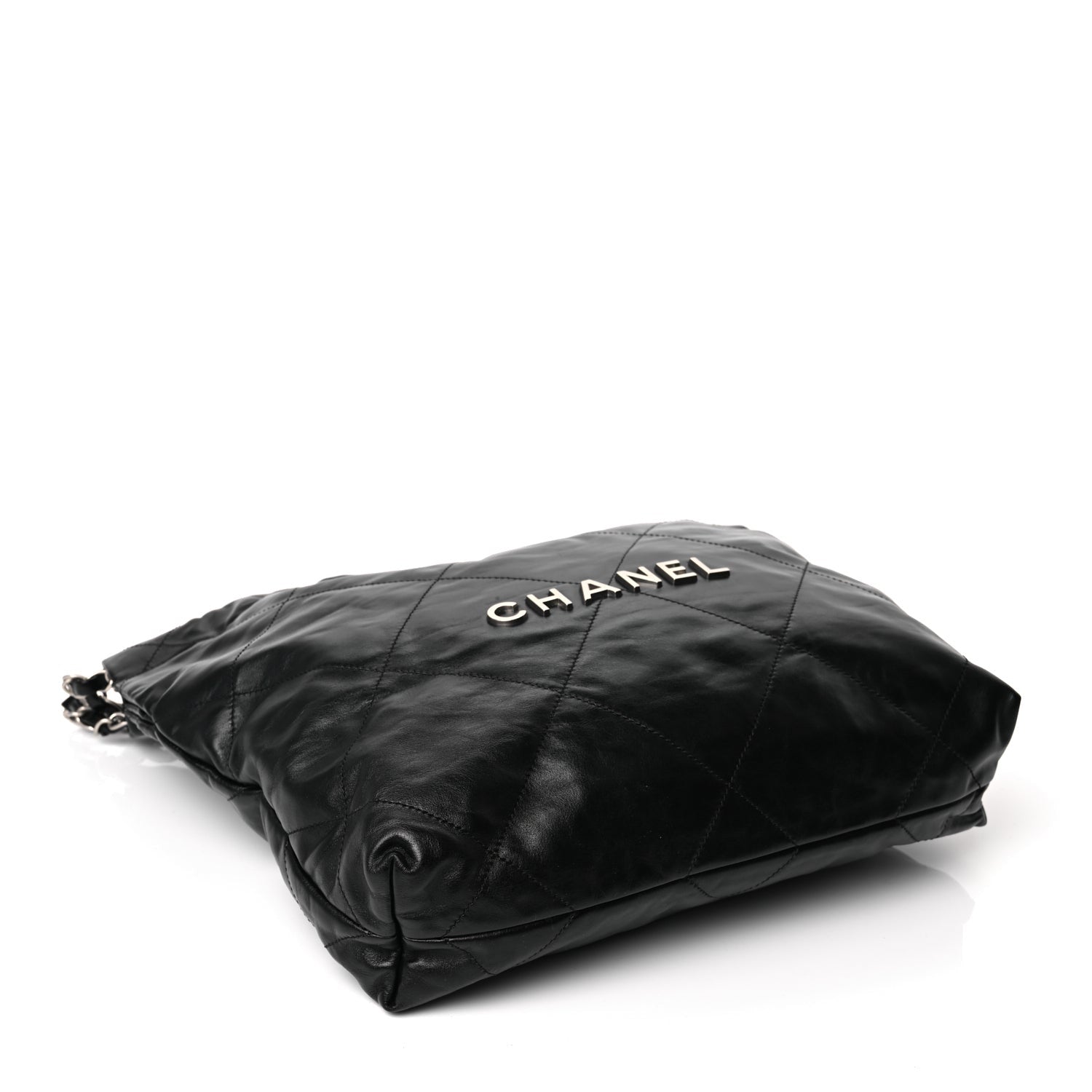 Chanel Shiny Calfskin Quilted Small  22 Black 4 of 11