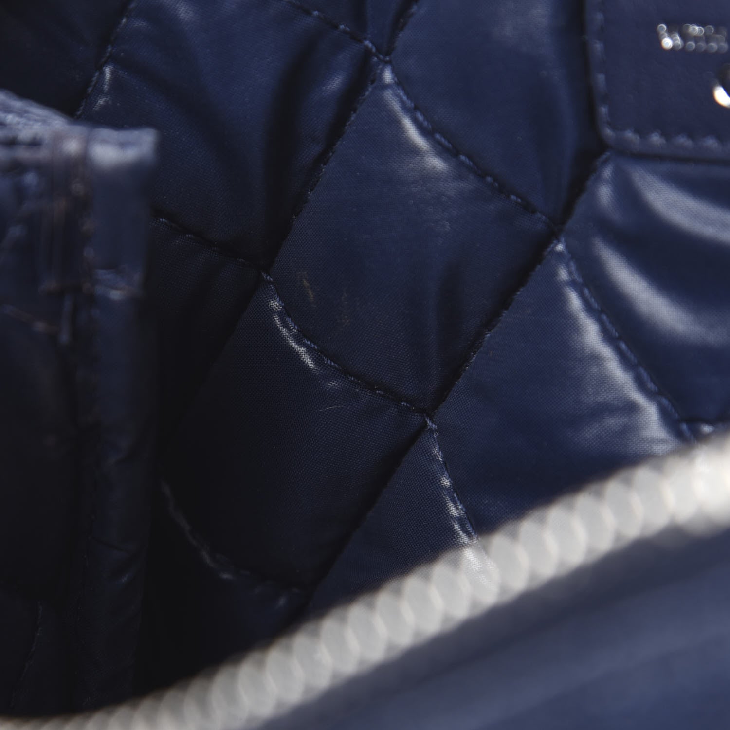 Chanel Caviar Quilted Cosmetic Case Navy 11 of 13