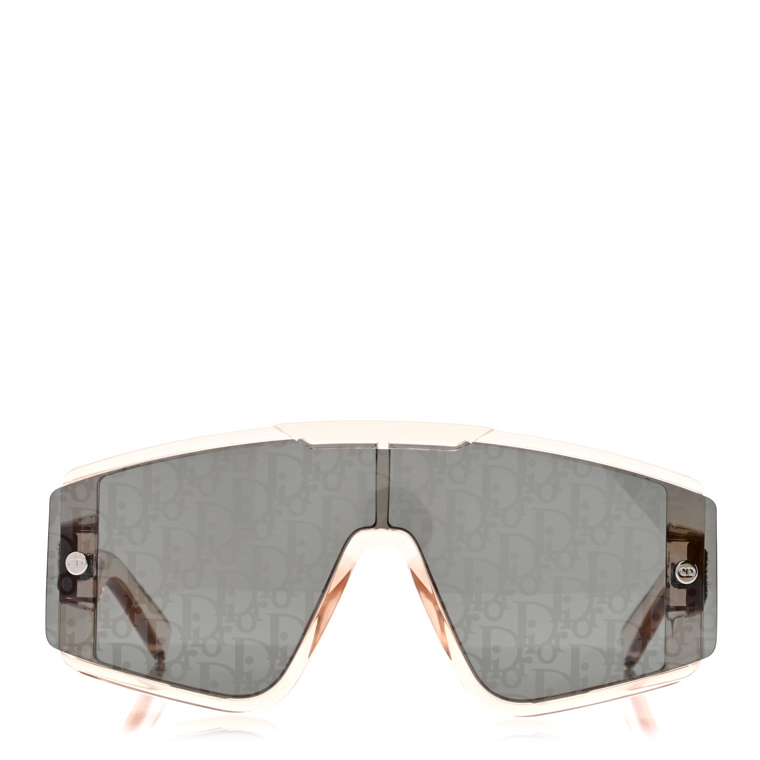 Christian Dior Acetate Diorxtrem MU Oblique Mask Sunglasses Crystal Rose Gold 2 of 7