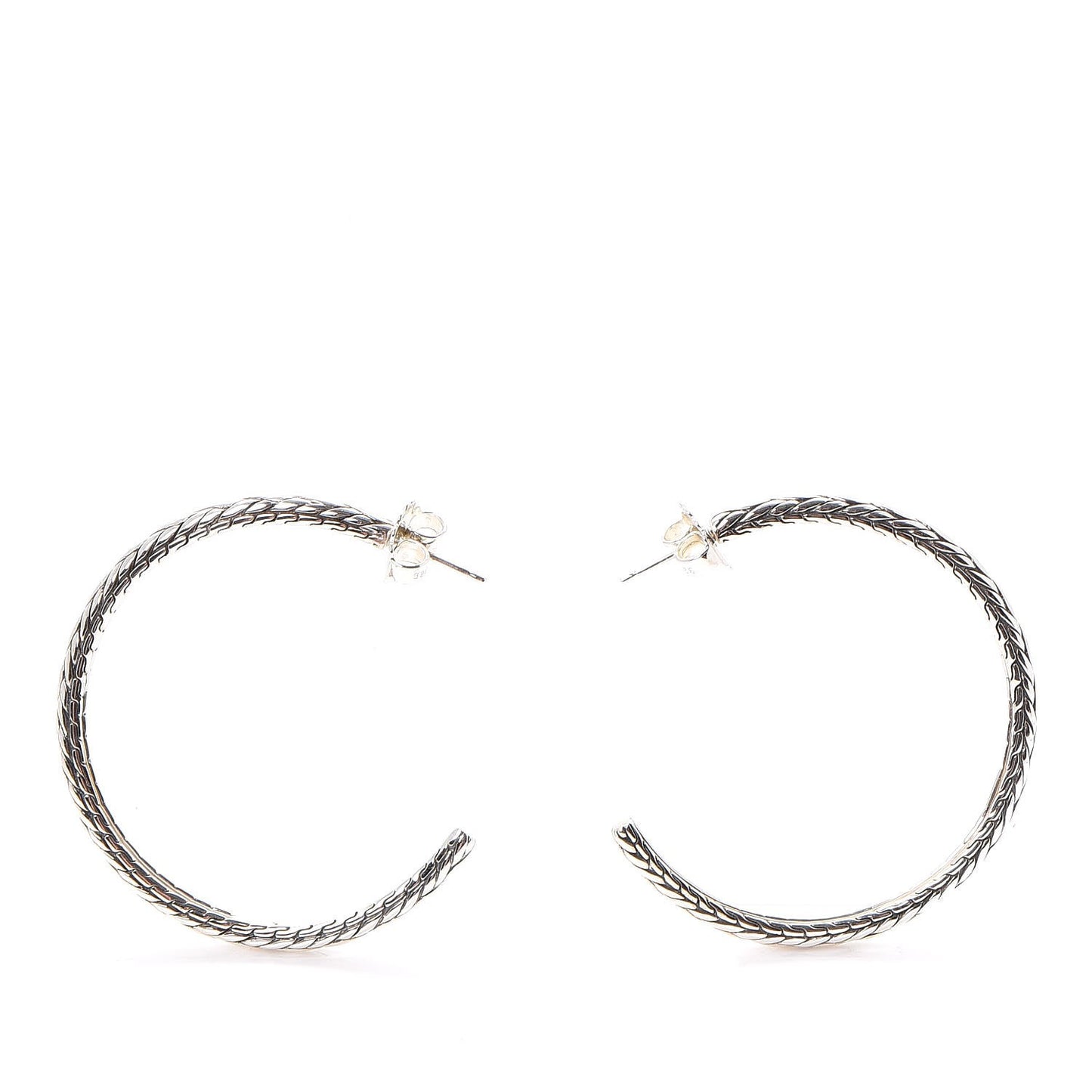 Classic Chain Kepang Hoop Earrings