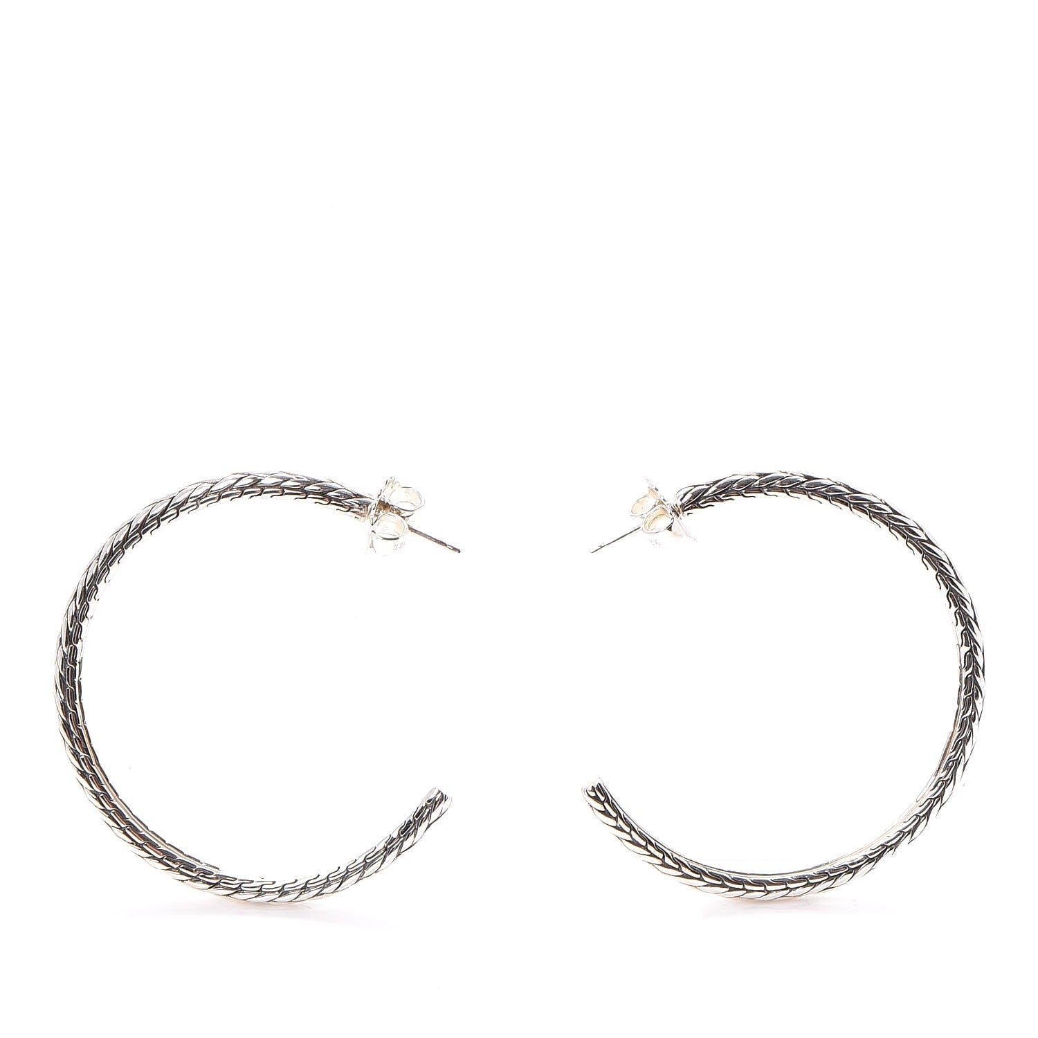 John Hardy Classic Chain Kepang Hoop Earrings 3 of 6