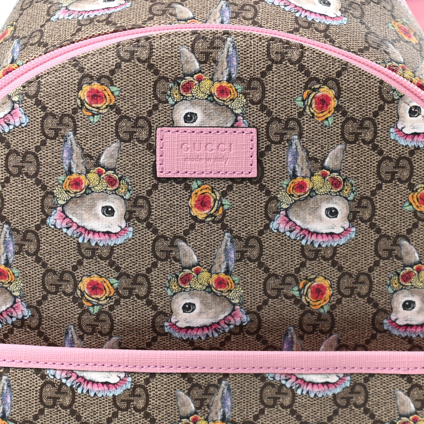 X YUKO HIGUCHI GG Supreme Monogram Childrens Backpack Pink