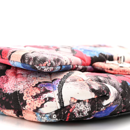 Chanel Canvas Sequin Print Quilted Waist Bag Multicolor 8 of 9