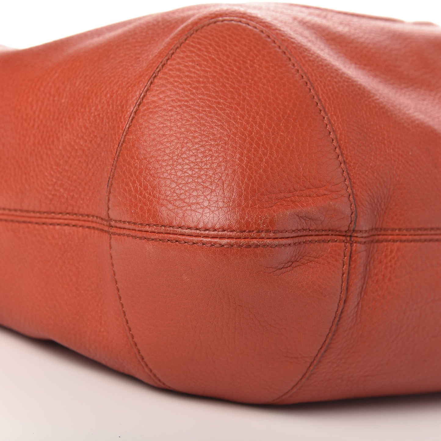 Pebbled Calfskin Medium Soho Chain Hobo Sun Orange