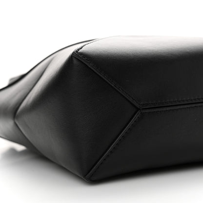 Loewe Shiny Calfskin Mini Puzzle Fold Tote Black 9 of 10