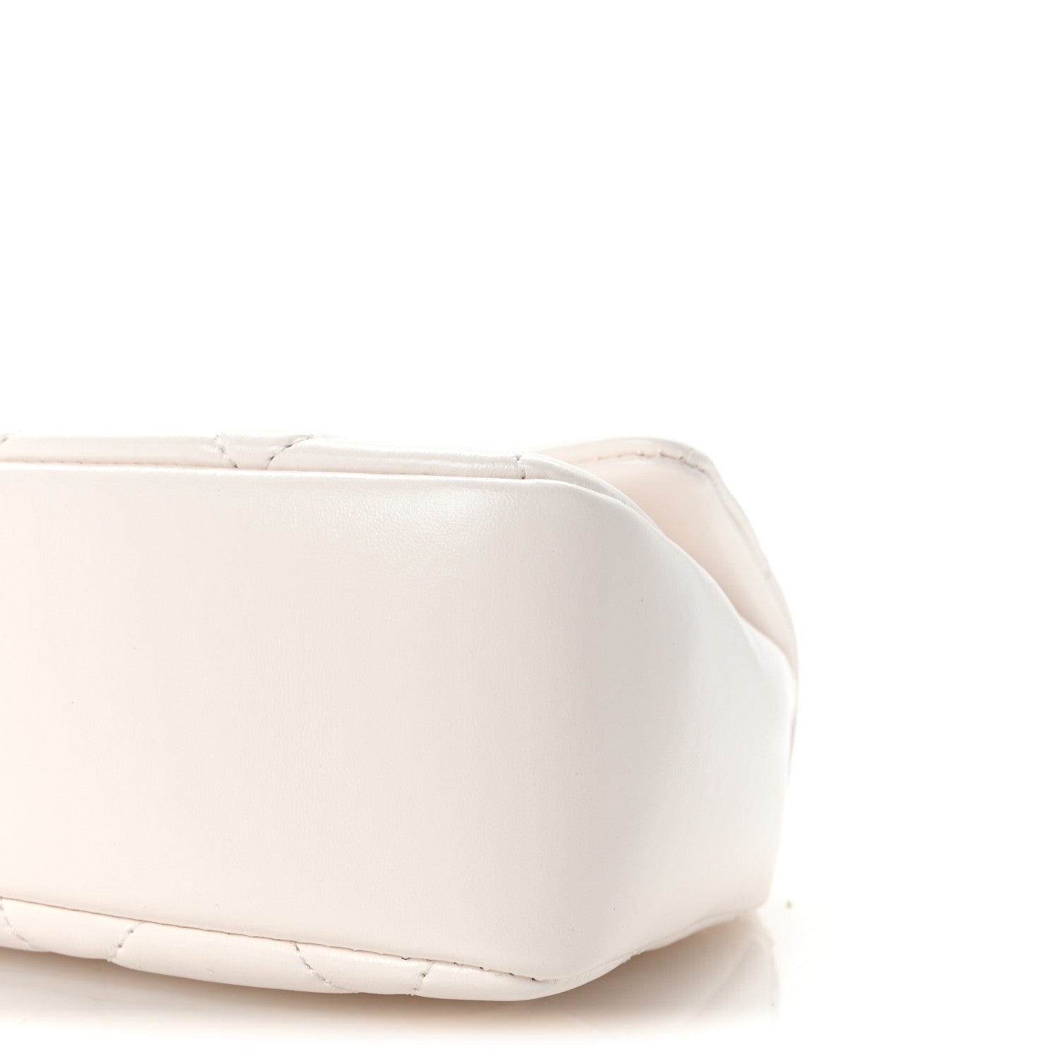 Chanel Shiny Lambskin Quilted Mini Coco Trip Flap Bag White 10 of 11