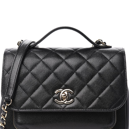 Chanel Caviar Quilted Medium Business Affinity Flap Black 10 of 11