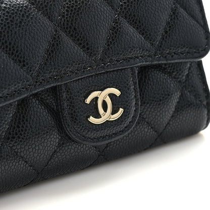 Chanel Caviar Quilted Classic 4 Key Holder Wallet Black 7 of 9