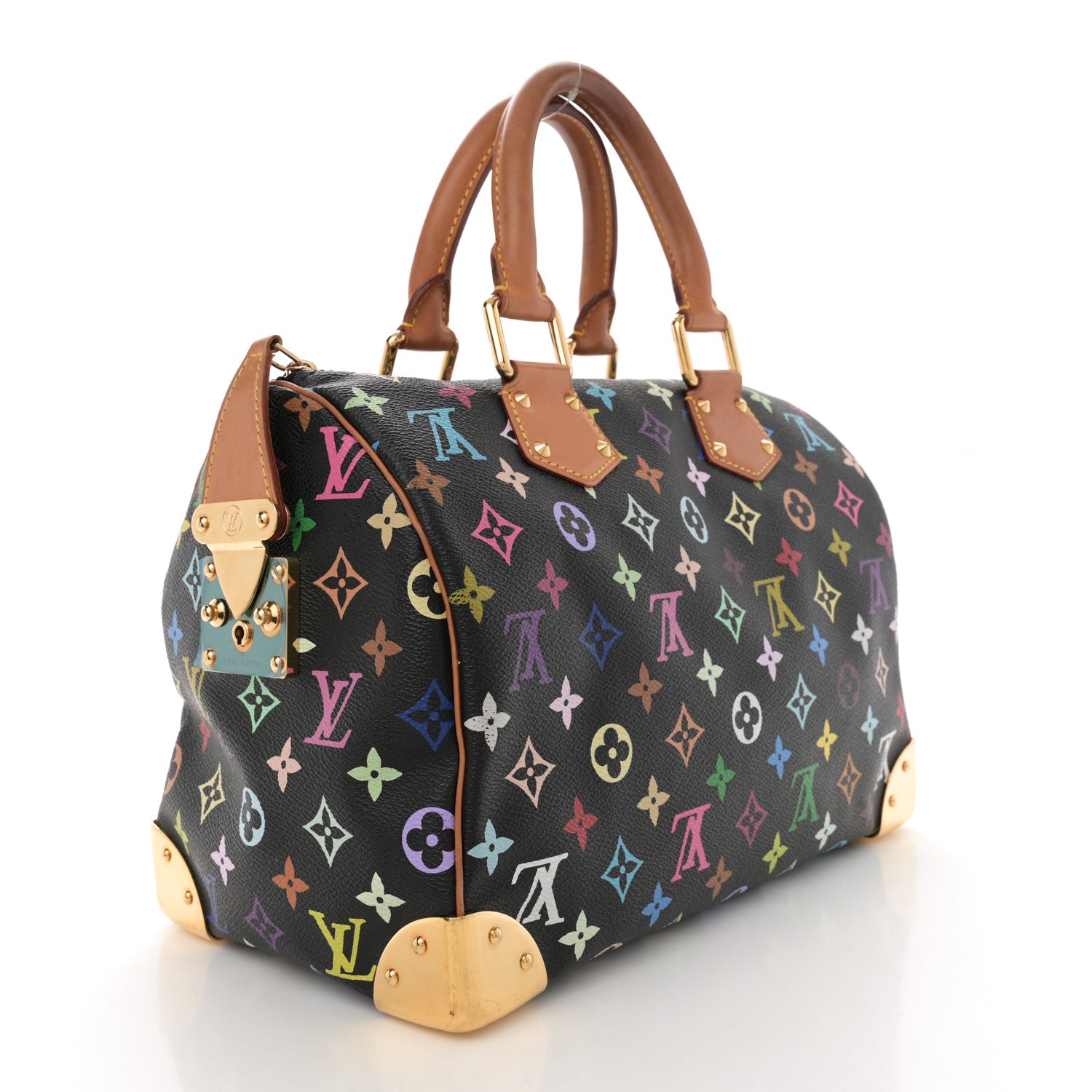 Louis Vuitton Monogram Multicolor Speedy 30 Black 3 of 11