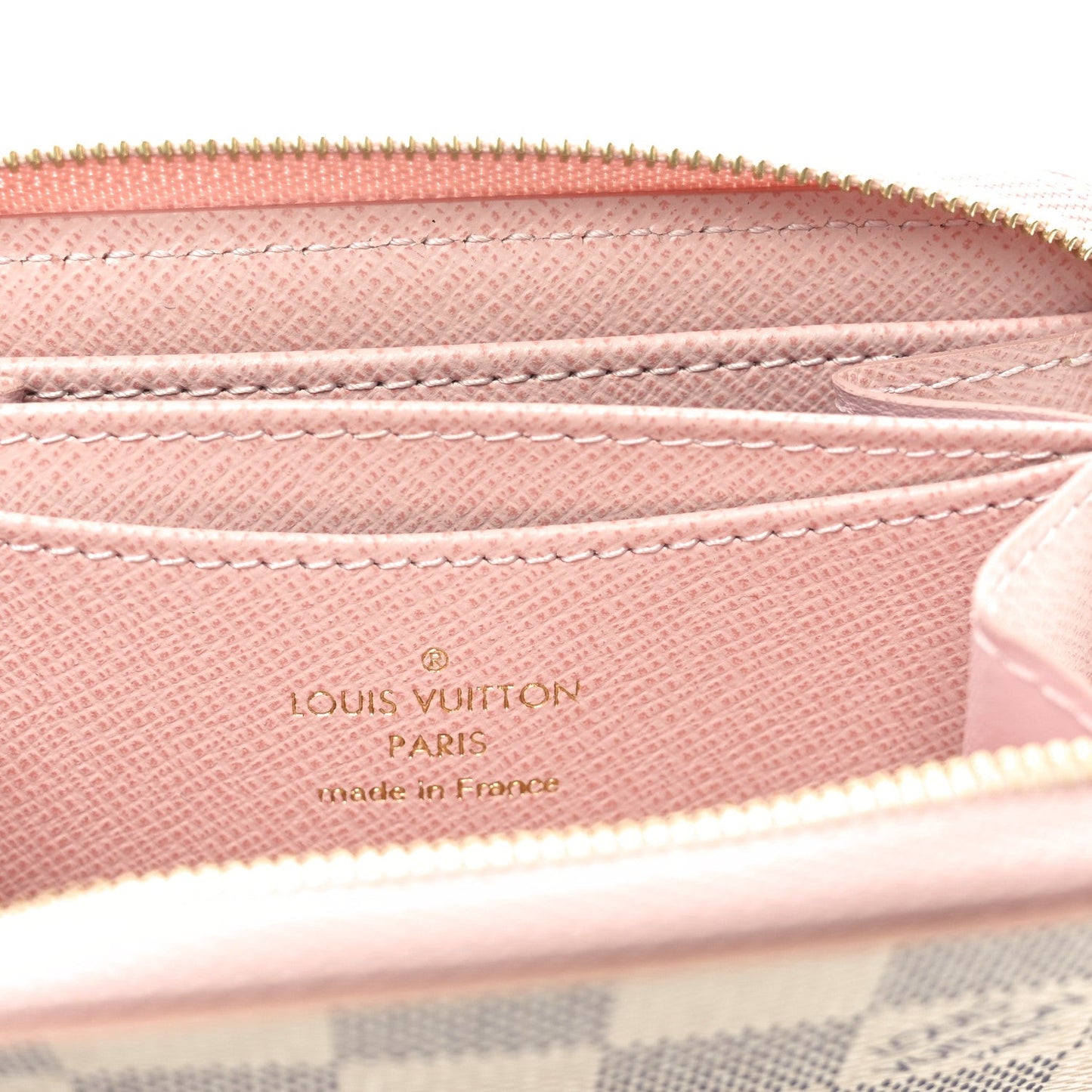 Damier Azur Zippy Coin Purse Rose Ballerine