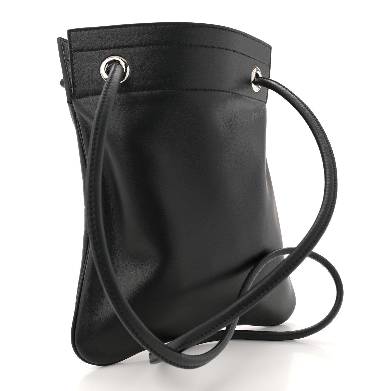 Hermes Milo Lambskin Swift Mini Aline Black 3 of 7