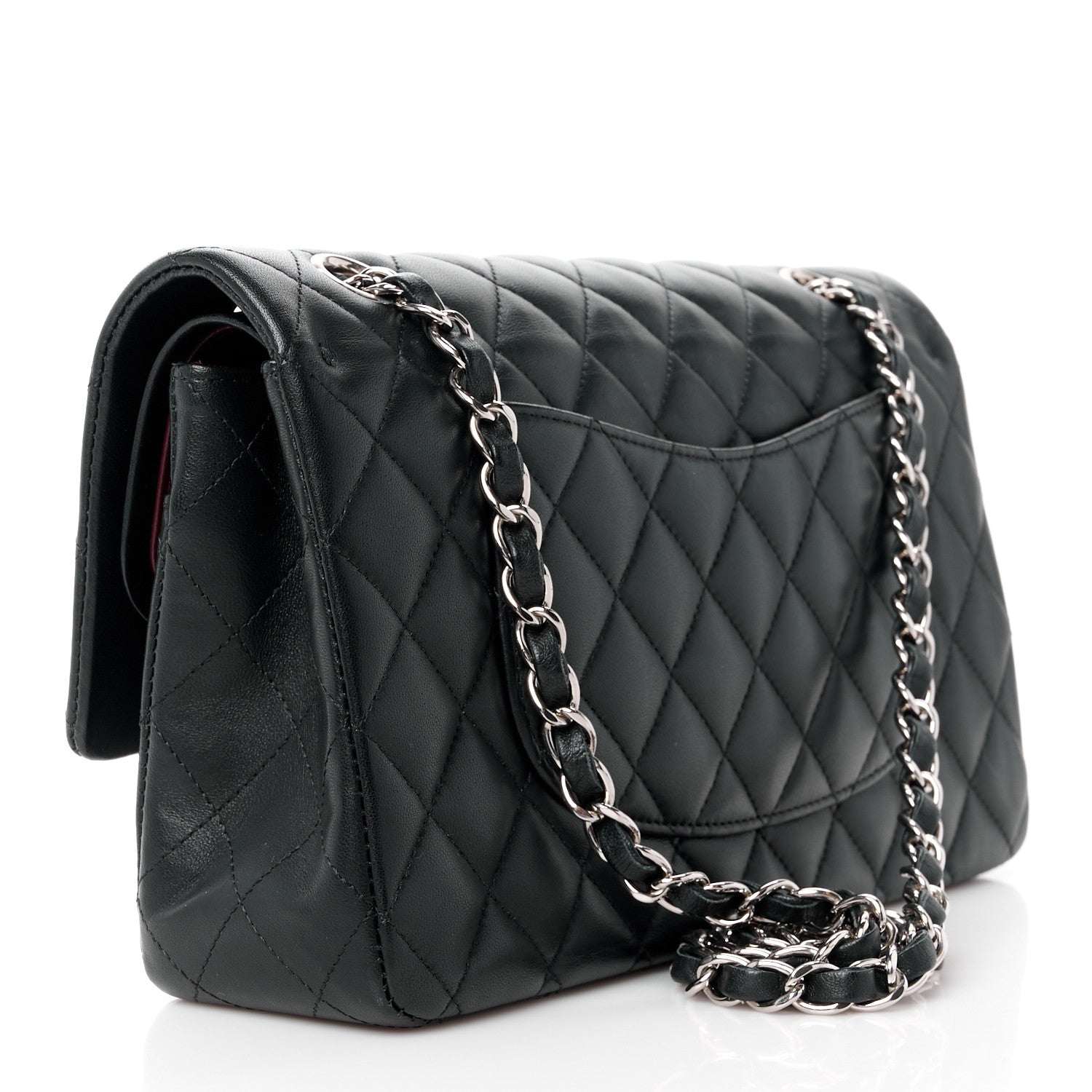 Chanel Lambskin Quilted Medium Double Flap Black 3 of 8