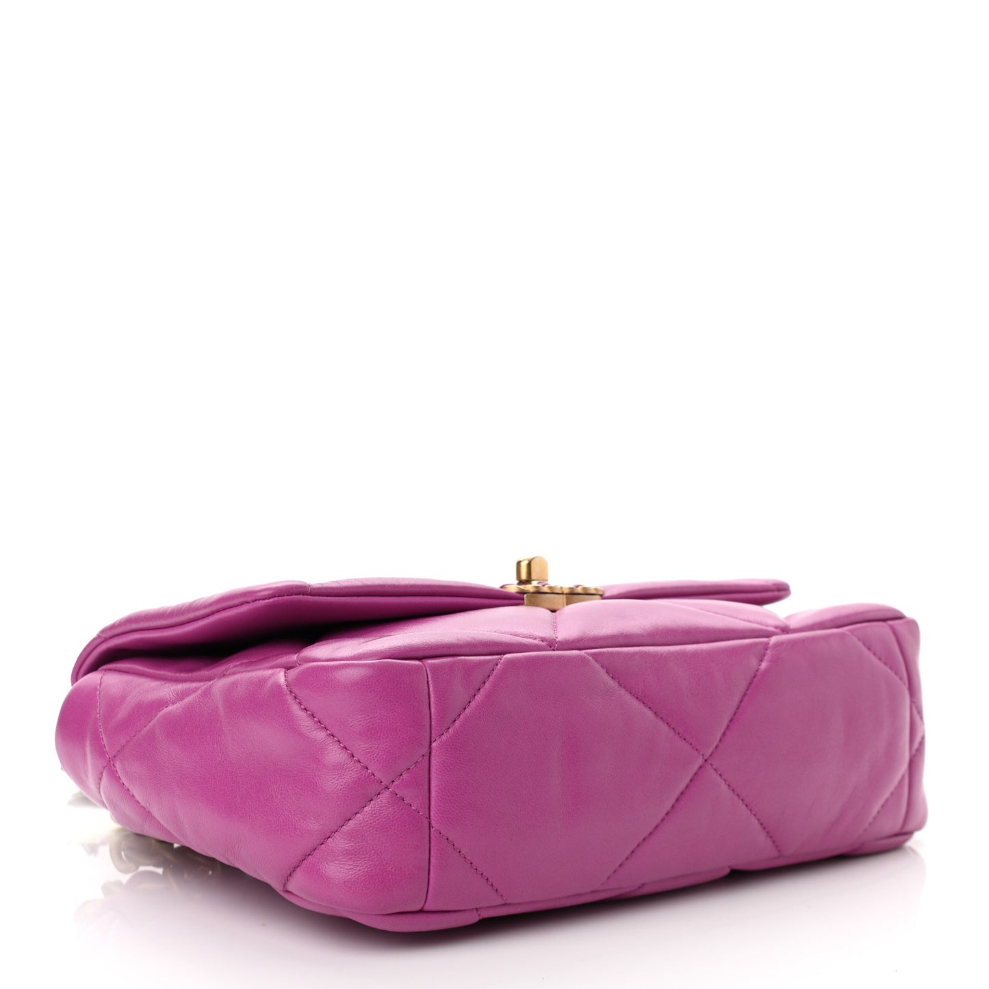 Lambskin Quilted Medium Chanel 19 Flap Purple