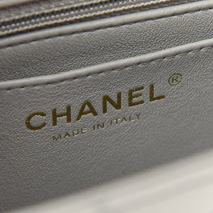 Chanel Lambskin Quilted Mini Rectangular Flap Grey 6 of 9