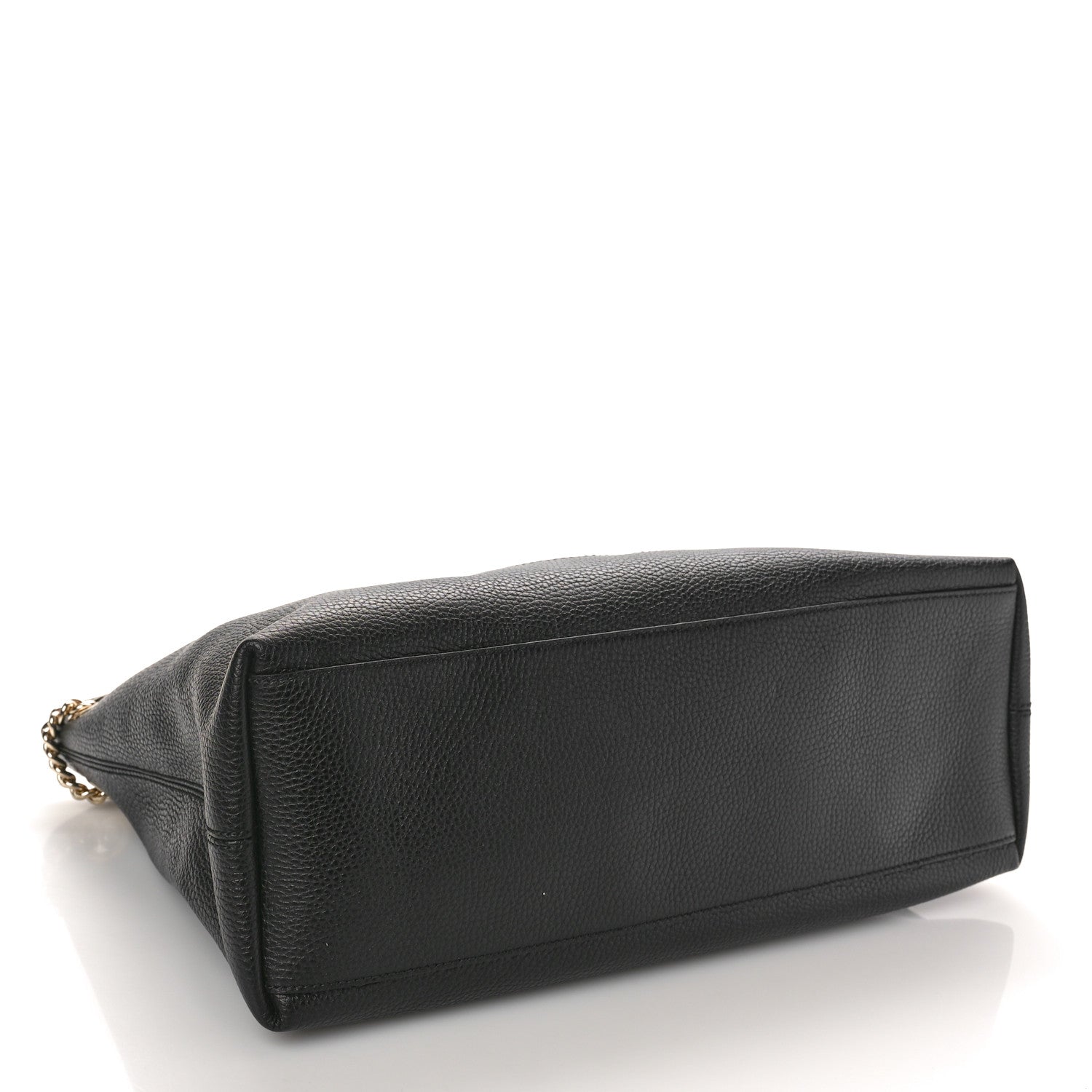 Gucci Pebbled Calfskin Medium Soho Chain Shoulder Bag Black 4 of 11