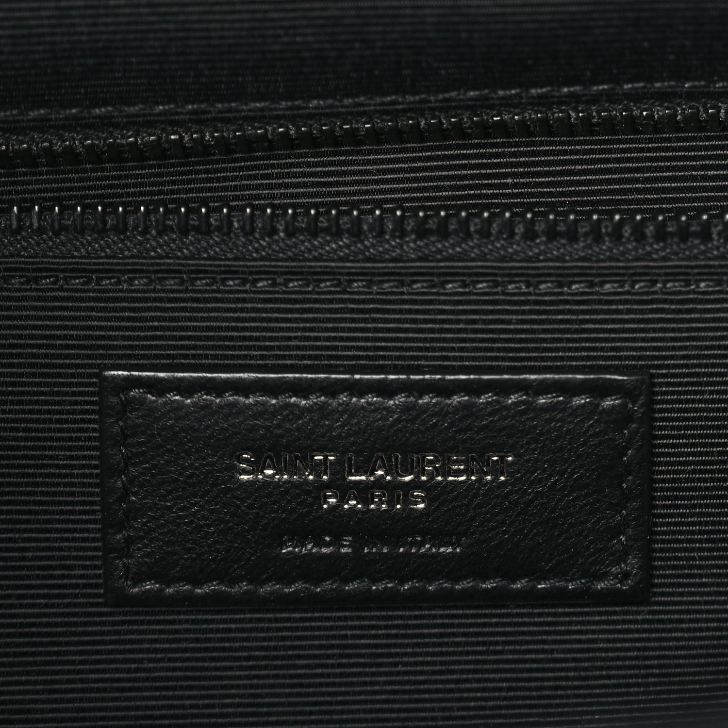 Saint Laurent Grain De Poudre Textured Mixed Matelasse Large Triquilt Monogram Monochrome Satchel Black 5 of 8