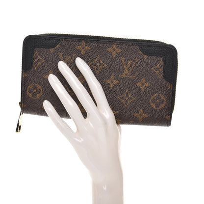 Louis Vuitton Monogram Zippy Retiro Wallet Black 2 of 7