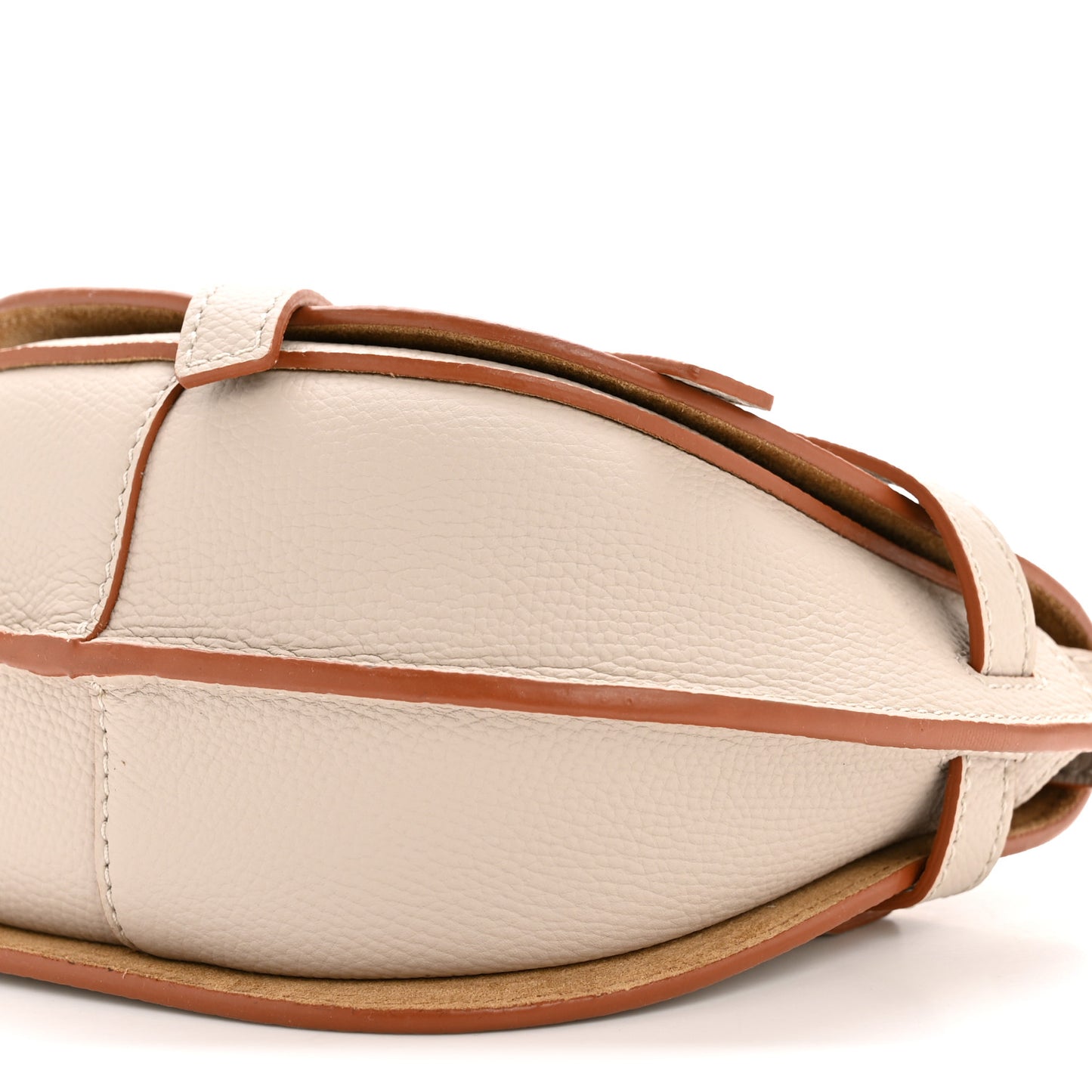 Grained Calfskin Mini Gate Dual Bag Light Ghost