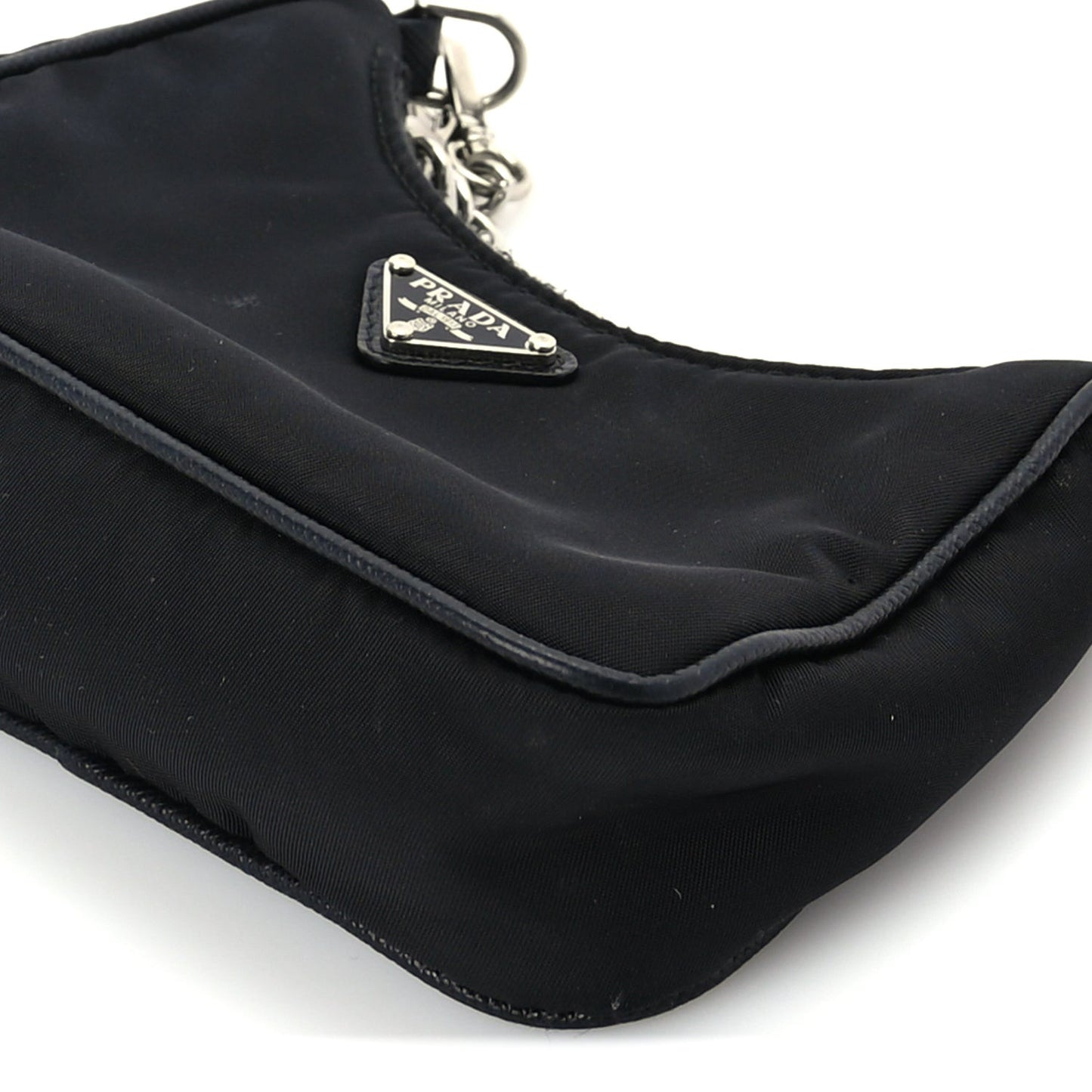 Tessuto Nylon Mini Re-Edition 2000 Shoulder Bag Black