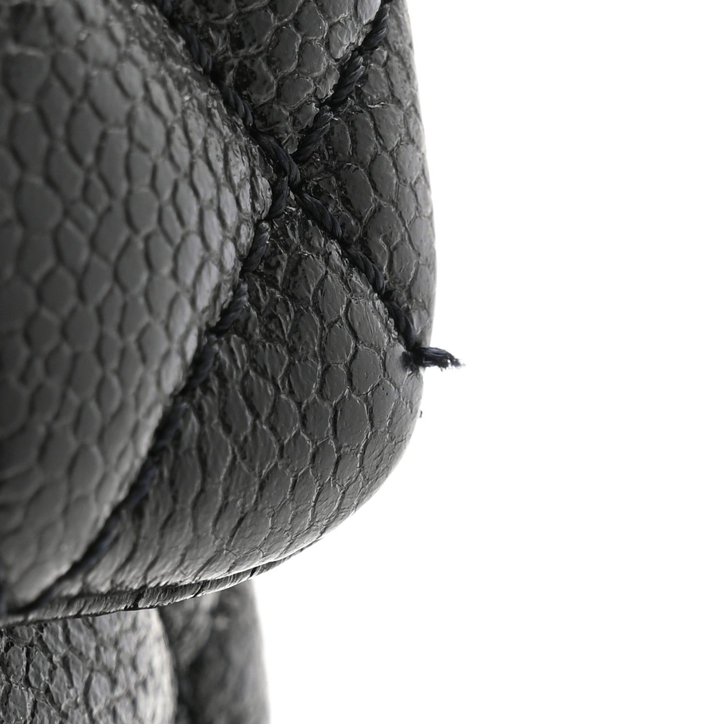 Caviar Quilted Small Coco Handle Flap So Black