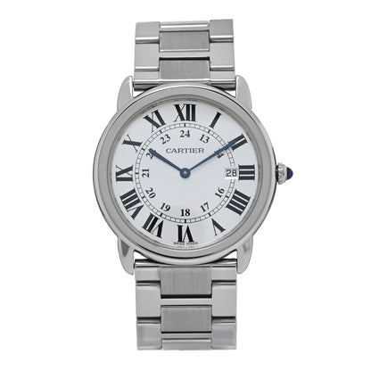 Cartier Stainless Steel 36mm Ronde Solo Quartz Watch 1 of 4