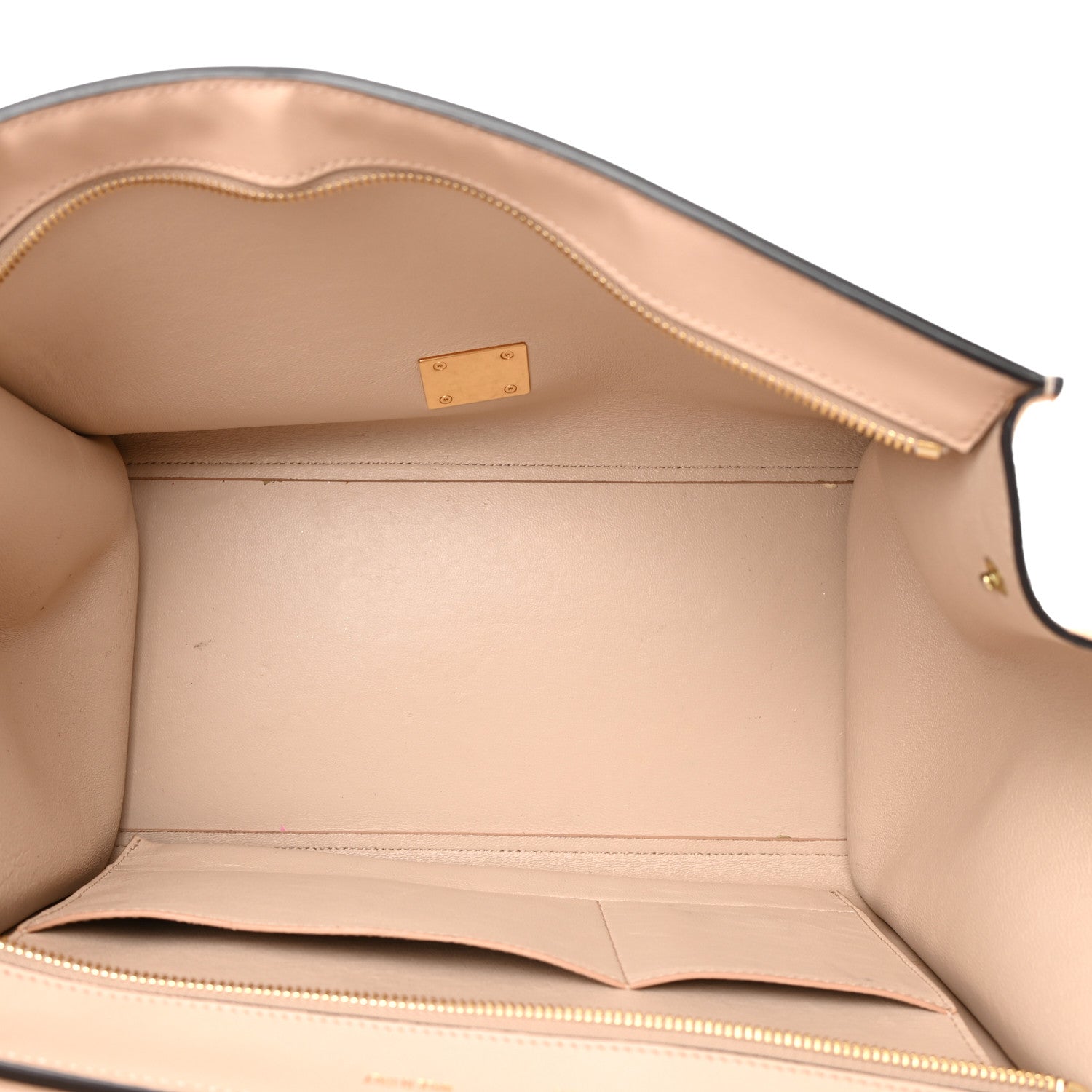 Celine Smooth Calfskin Suede Medium Trapeze Dune 4 of 19