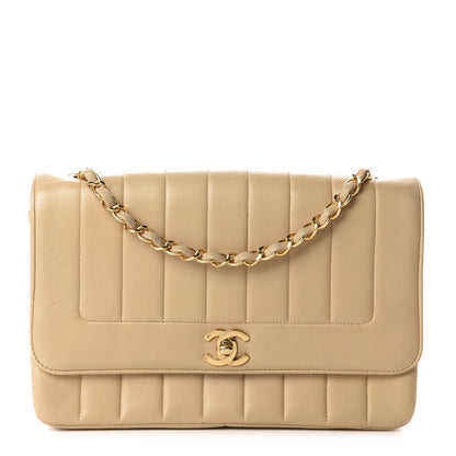Chanel Lambskin Vertical Quilt Medium Flap Beige 1 of 12