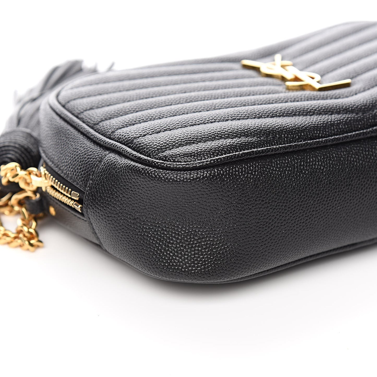 Grain De Poudre Matelasse Monogram Mini Lou Camera Bag Black