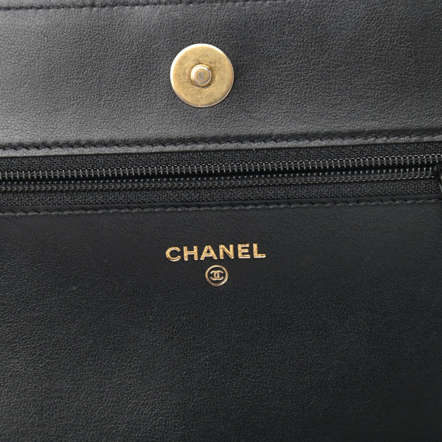 Chanel Caviar Quilted Boy Wallet On Chain WOC Black 5 of 11