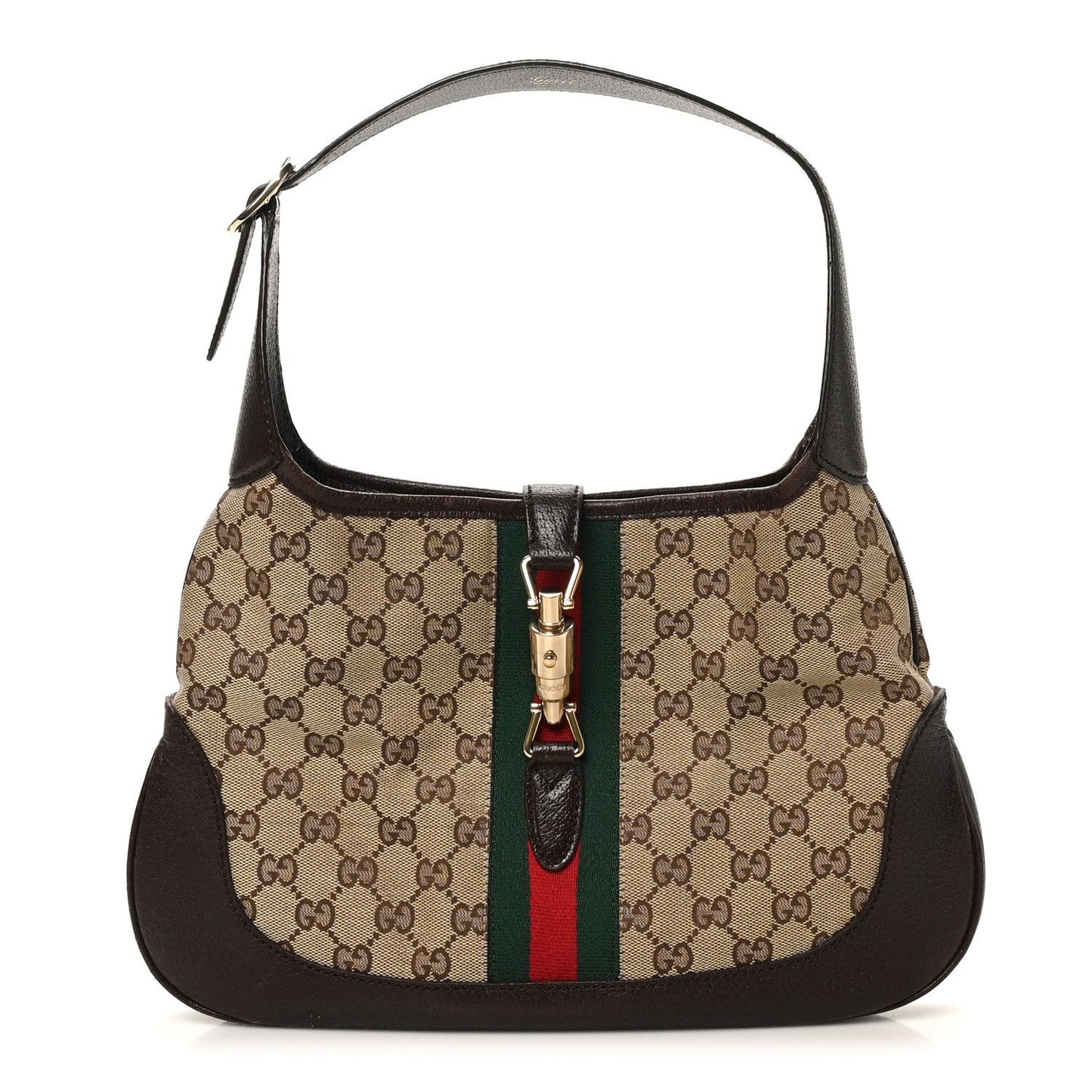 Monogram Web Jackie O Hobo Dark Brown