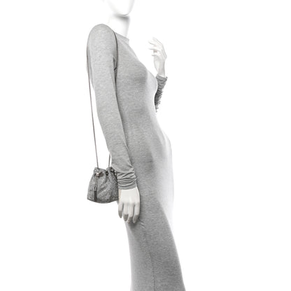 Jimmy Choo Satin Crystal Embellished Micro Bon Bon Bag Silver 2 of 10